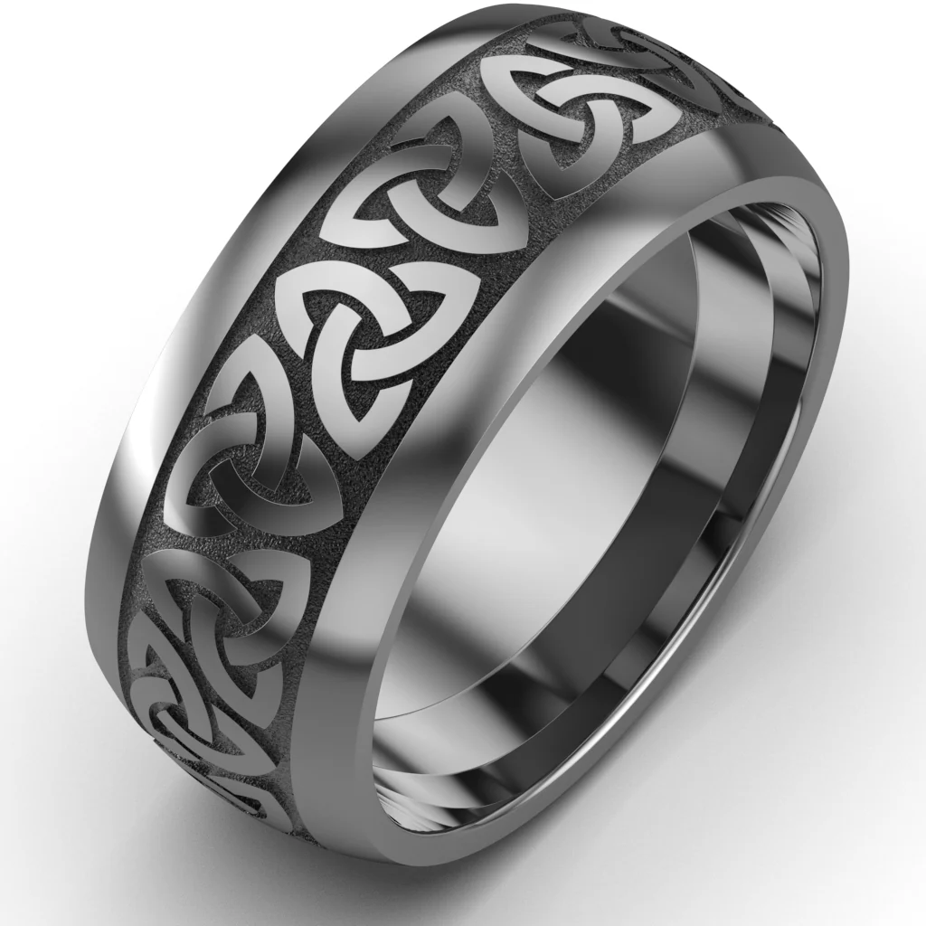 Celtic Trinity Knot Wedding Ring UCELT1-TITAN10M-TRINITY - TITANIUM