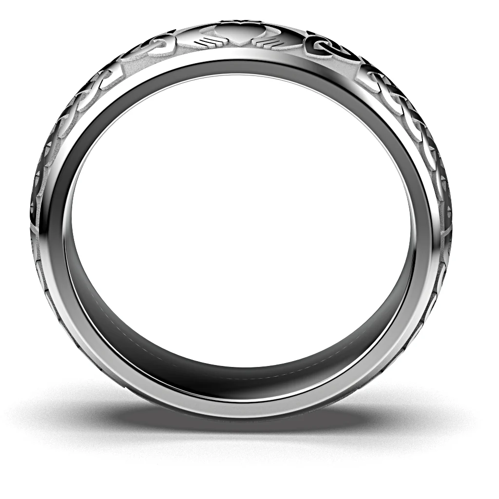 Claddagh Wedding Ring UCL1-SLV5M - Sterling Silver - Image 7