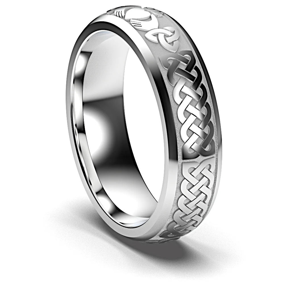 Claddagh Wedding Ring UCL1-SLV6M - Sterling Silver - Image 14