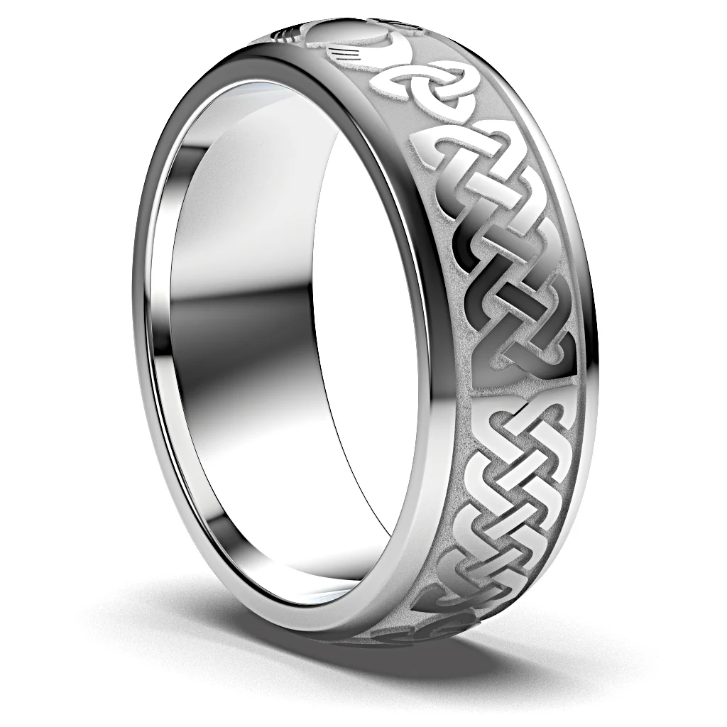 Claddagh Wedding Ring UCL1-SLV8M - Sterling Silver - Image 5