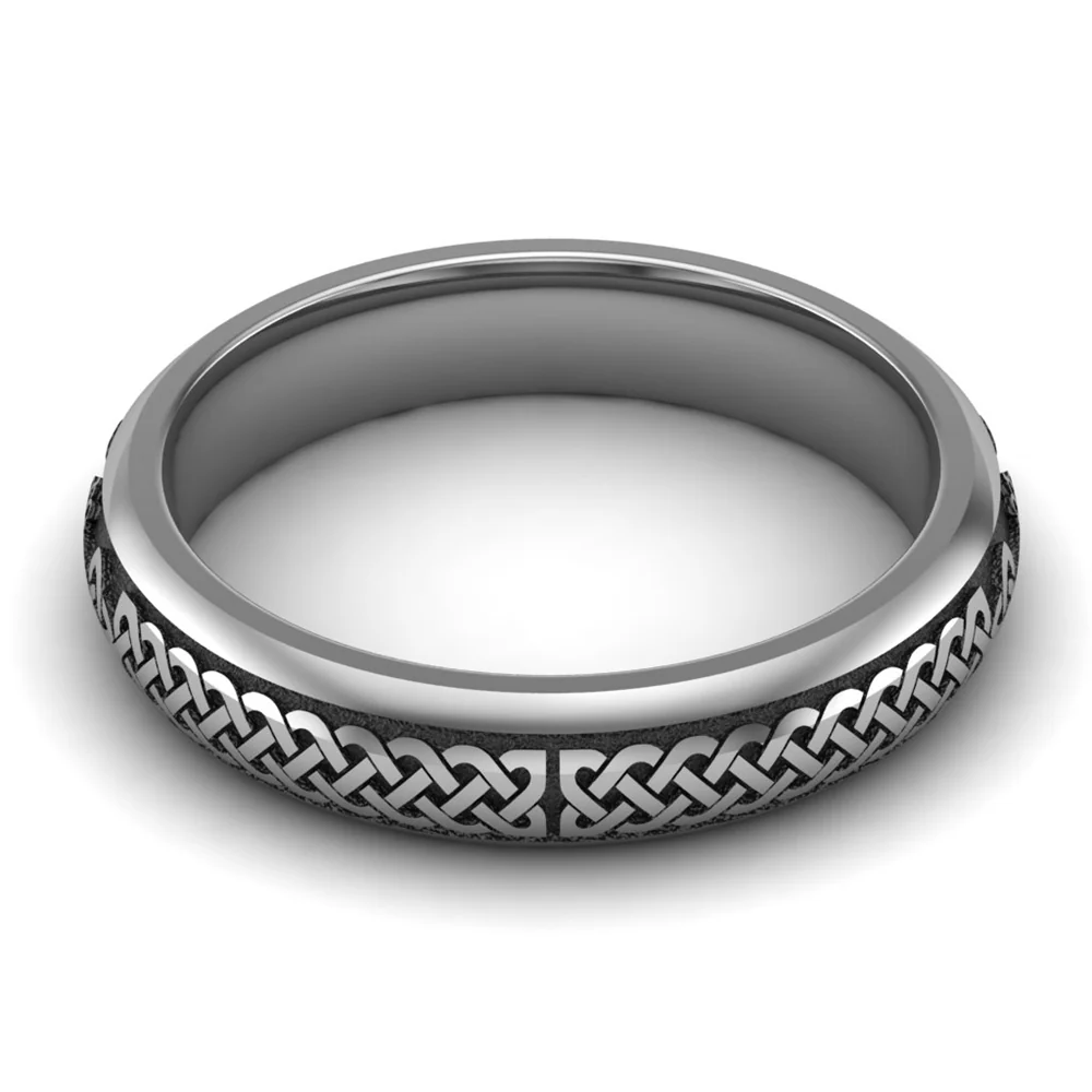 Claddagh Wedding Ring UCL1-TITAN4M - TITANIUM - Image 11