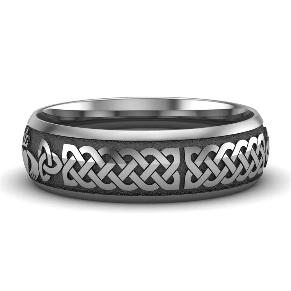 Claddagh Wedding Ring UCL1-TITAN6M - TITANIUM - Image 10