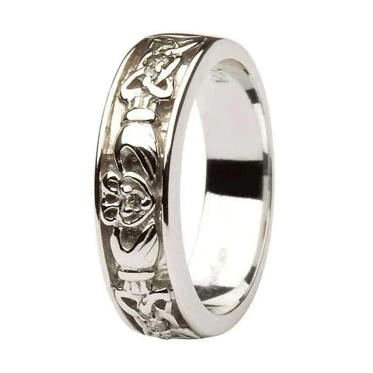 Ladies Claddagh Wedding Ring SL-14IC10 - Image 2