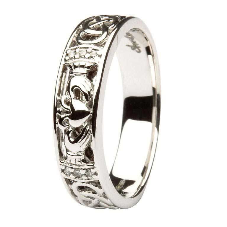 Ladies Claddagh Wedding Ring SL-14IC3 - Image 2