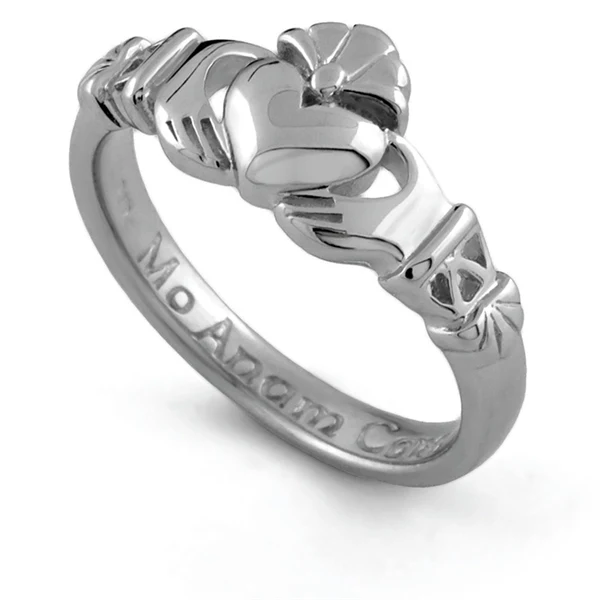 Retired Silver PROMISE Claddagh Ring LS-PROMISE1 My Soul Mate - Mo Anam Cara